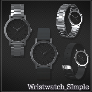 【VRChat想定】Wristwatch_Simple【リアルタイム同期】【OSC】
