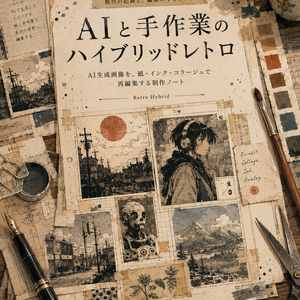 AI × 手作業のハイブリッドレトロ制作ノート （有料版）Vol.1｜画像生成とプロンプト設計