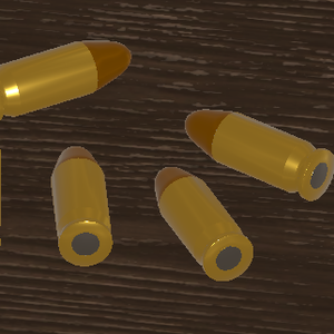 【VRChat向け3Dモデル】銃弾（小口径）/Bullet 3D Model