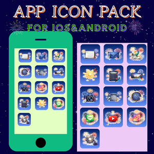 iPhone ICON PACK (수채화 화풍 ...