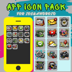 iPhone　ICON PACK （ストリートアート風）