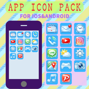 iPhone　ICON PACK （水滴風）