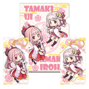 【C105】白セット（アクリルキーホルダー【いろは+うい】+ クリアファイル）