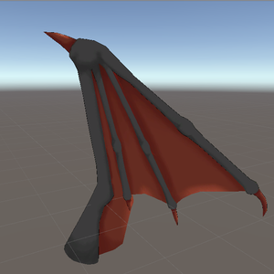 Rigged Dragon Wing