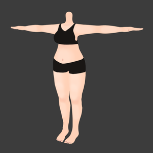 Rigged Female Base Body (Chubby) SFW+NSFW