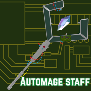 【VRChat想定】機械式魔法の杖 -Automage　staff- 