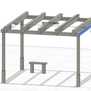 【Free】1/12 Hobby Outdoor Furniture with Bench