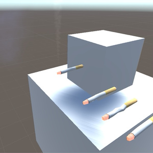 Low poly cigarettes (about 64 triangular surfaces) v3