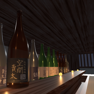 [free][3Dmodel]一升瓶Sake Bottle 18L/Sake - Japanese traditional liquor