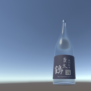 [free][3Dmodel]一升瓶Sake Bottle 18L/Sake - Japanese traditional liquor 缩略图 3