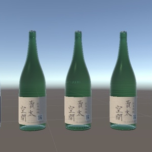 [free][3Dmodel]一升瓶Sake Bottle 18L/Sake - Japanese traditional liquor 缩略图 2