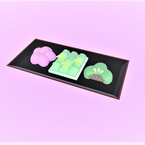【無料】和菓子(VRChat用3Dモデル)