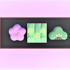 【無料】和菓子(VRChat用3Dモデル) 缩略图 2