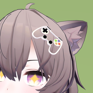 【無料】ゲームコントローラのアクセサリー(VRChat用3Dモデル)