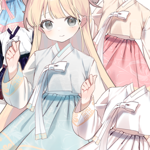 【VTuber向け】韓国の"HANBOK"伝統衣装【フリー素材】