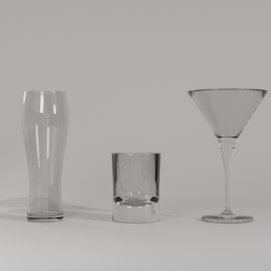 【3Dモデル】グラスセット