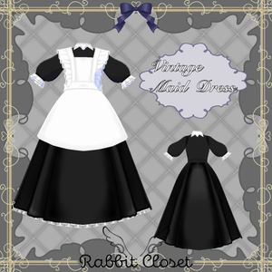 [正式版対応済]Vintage Maid Dress
