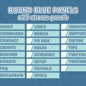Polka Dot Twitch Panels | Streamer Graphics | VTuber Graphics