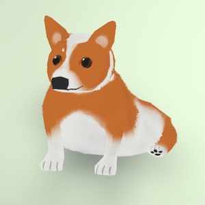 3Dモデルデータ　犬のぬいぐるみ[マロ]