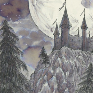 原画 『月と城』 （インク画）