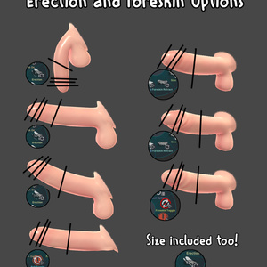 「フミ・チンチン|HUMI-DICK」オリジナル3D複数モデル! アバター対応! | Original 3d Model, supports many avatars! 缩略图 3