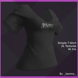 [VRChat] - Simple T-Shirt "OFFLINE"