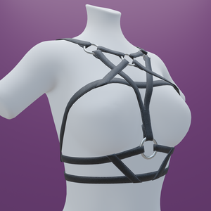 [VRChat] - Female Leather Chest Harness #2