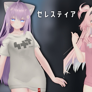 【4アバター対応】ビッグシルエットロゴTシャツ Big-Shilouette Logo T-Shirt 缩略图 3
