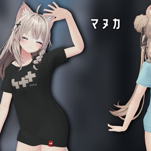 【4アバター対応】ビッグシルエットロゴTシャツ Big-Shilouette Logo T-Shirt 缩略图 2