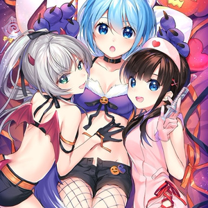 【受注生産予約】ハッピーハロウィン！メイド三銃士（B2タペストリー）