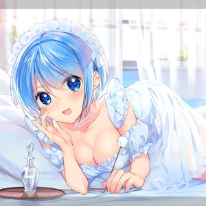 【受注生産予約】メイドのユキさんのヒーリング耳セラピー（B2タペストリー）
