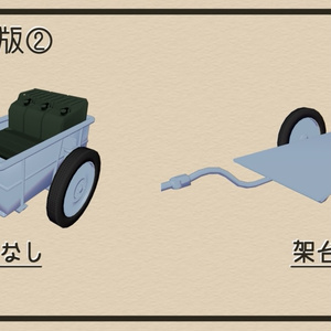 【MA対応・アドオン】VRChatアバター用ギミック　Kettenkrad ケッテンクラート用カート 缩略图 4