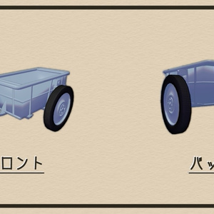 【MA対応・アドオン】VRChatアバター用ギミック　Kettenkrad ケッテンクラート用カート 缩略图 2