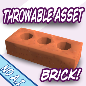 Throwable 3D Brick Asset! Made for Twitch Integrated Throwing System!