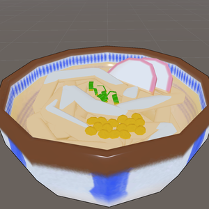 【VRChat想定Avatar】VRChat Avatars3.0 かけうどん（ペン機能付き！）2022/10/01更新