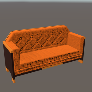 革張りのソファ(3Dモデル)