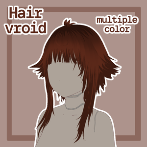 [VRchat] Spiky short hair (multiple colour)