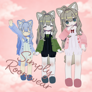 [3D衣装]Simply Roomwear 【まめふれんず対応/VRChat想定】