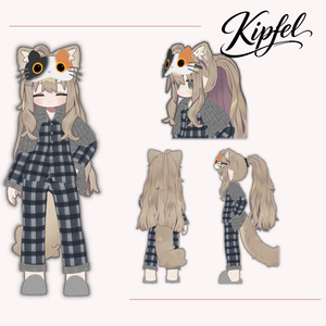 [3D衣装] Snug Cat Pajamas【まめふれんず対応/VRChat想定】 缩略图 4
