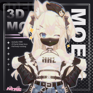 オリジナル３Ｄモデル「猫娘」