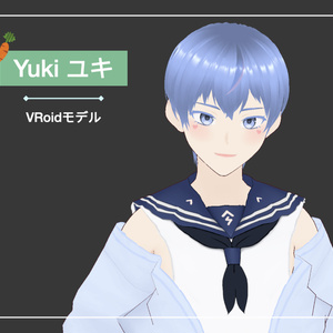 【オリジナル3Dモデル】Yuki ユキ【VRoid/VRM】with clothes set