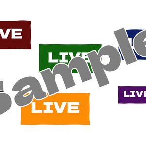 生配信用のLIVEアイコンセット