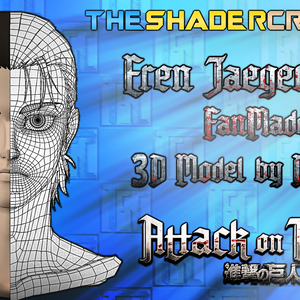 Eren Jaeger Head 3D Model – Clean Topology