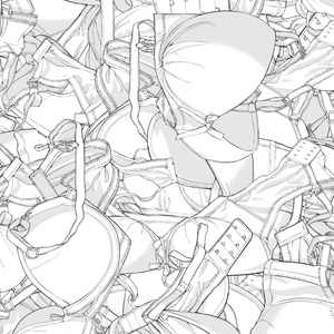 散らかしブラシ：下着（ブラ）1+2