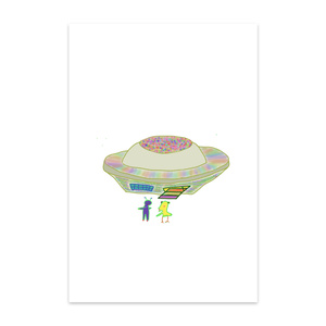 ufoと宇宙人ちゃんのポストカード