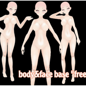 基本素体テクスチャ (Base Body & Face Texture for Vroid)