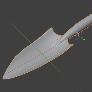 ハンドサイズ　ショベル（スコップ）Shovel　FBX・3Dモデル