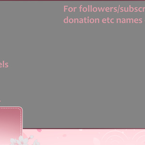 [Free] Static vtuber Asset/Overlay for Streaming (Sakura)