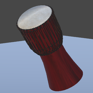 VRChat Djembé / TamTam, Avatar Asset