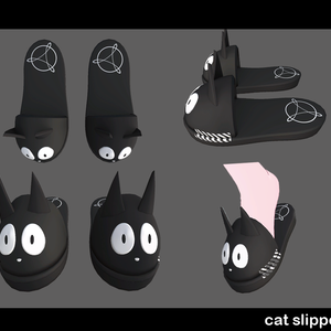Cat slipper -スリッパ (Chocolat - Mamehinata- MANUKA - Moe -  アバター対応)